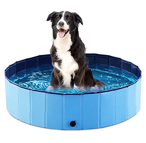 Jasonwell Foldable Dog Pet Bath Pool Collapsible Dog Pet Pool Bathing Tub Kiddie Pool for Dogs Cats...