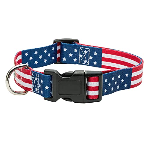 American Flag Dog Collar in 5 Different Sizes Classic (Large)