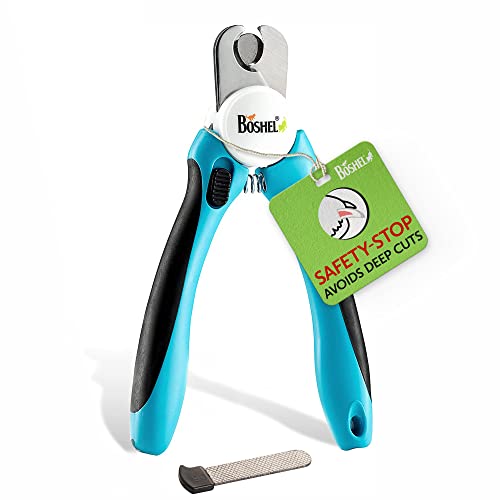 BOSHEL Dog Nail Clippers - Dog Nail Trimmers for Large Dog with Quick Sensor - Pet Nail Clippers for...