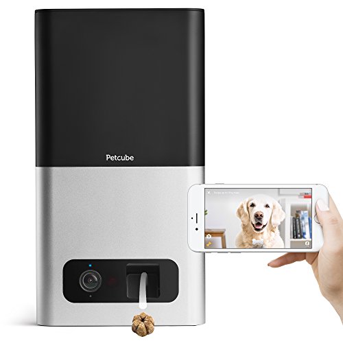 [2017 Item ] Petcube Bites Pet Camera with Treat Dispenser: HD 1080p Video Monitor, 2-Way Audio,...