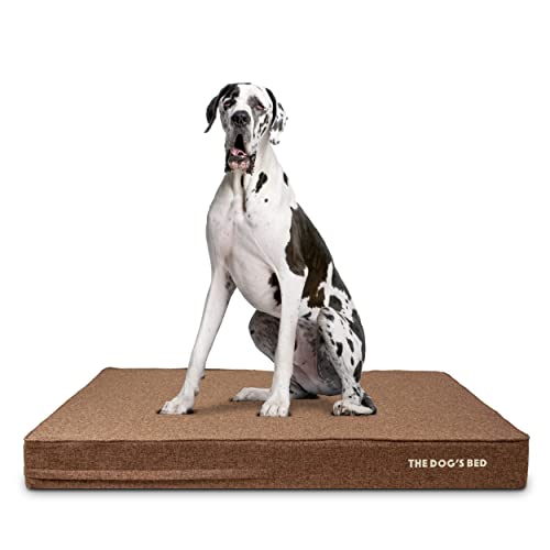 The Dog’s Bed Orthopedic Memory Foam Dog Bed, XXL Brown Linen 54x36, Pain Relief for Arthritis,...
