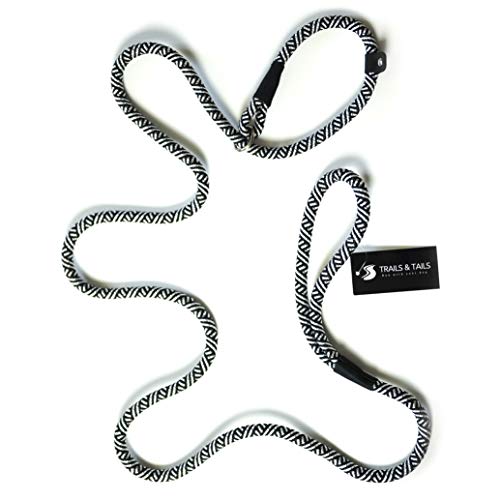 Trails and Tails Durable Rope Leash for Small, Medium, Large Dogs - 1/2' Thick Premium Nylon Rope...
