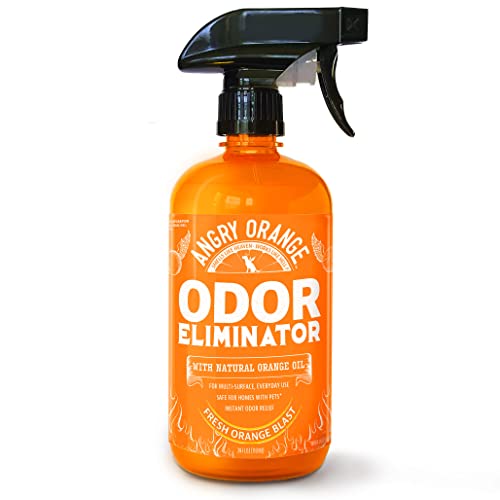 Angry Orange Pet Odor Eliminator for Strong Odor - Citrus Deodorizer for Strong Dog or Cat Pee...
