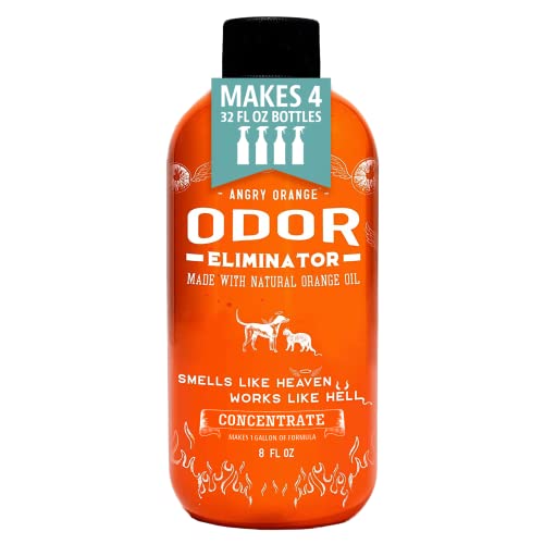 ANGRY ORANGE Pet Odor Eliminator for Home - 8oz Dog & Cat Urine Smell Remover - Citrus Concentrate -...