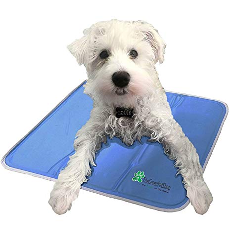 The Green Pet Shop Dog Cooling Mat - Pressure-Activated Gel Cooling Mat For Dogs, Medium Size - This...