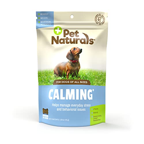 Pet Naturals Calming for Dogs, 30 Chews - Naturally Sourced Stress and Anxiety Calming Ingredients...