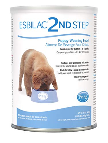 PetAg Esbilac 2nd Step Puppy Weaning Food - With Natural Milk Protein for Puppies 4-8 Weeks Old - 14...