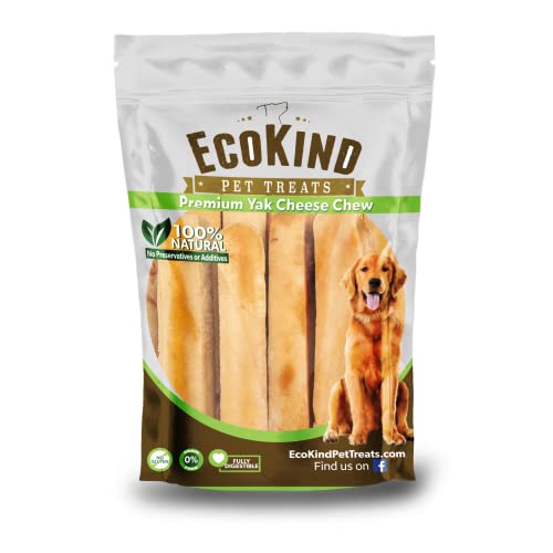 EcoKind Pet Treats Premium Gold Yak Chews | All Natural Himalayan Yak Cheese Dog Chews for Small to...