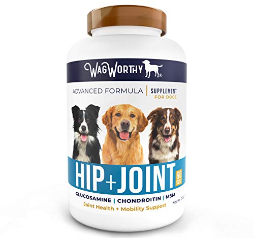 WagWorthy Naturals Advanced Hip and Joint Supplement for Dogs with Chondroitin, MSM and Glucosamine...