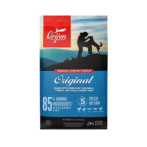 ORIJEN Original Dry Dog Food, Grain Free Dog Food for All Life Stages, Fresh or Raw Ingredients,...