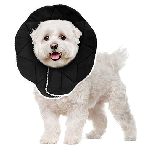 SunGrow Soft Cone for Dogs, 10-12 Inches, Donut Collar Provides Comfort Post Surgery or Neuter...