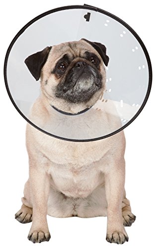 Total Pet Health Elizabethan Collars — Durable Plastic Collars that Keep Pets from Licking Wounded...