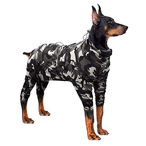 HEYWEAN Dog Surgical Recovery Suit for Dogs Long Sleeve Keep Dog from Licking Abdominal Wound...