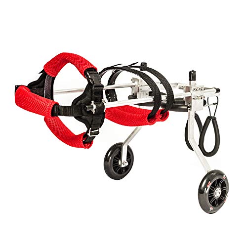 CAMCCE Pet Wheelchair 6 Types Adjustable for Handicapped Hind Legs Dog/Cat/Doggie/Puppy, Paralysis...