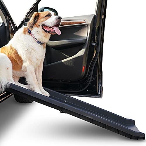 Alpha Paw - 60 Inch Car Ramp for Dogs, for SUVs/Cars/Trucks, Lightweight, Folding Ramp, Holds 200...