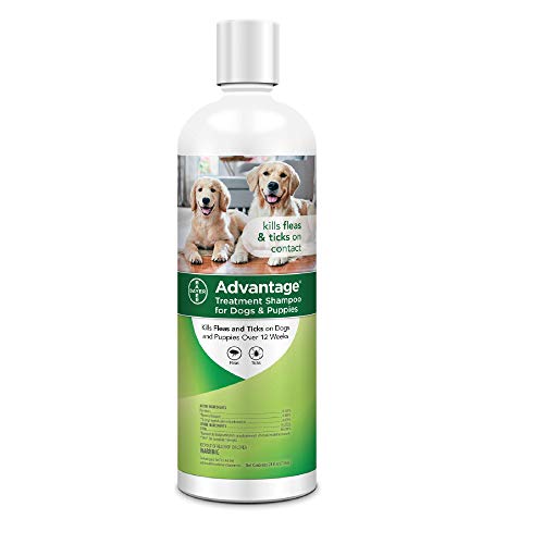 Advantage Flea and Tick Treatment Shampoo for Dogs and Puppies, 24 oz
