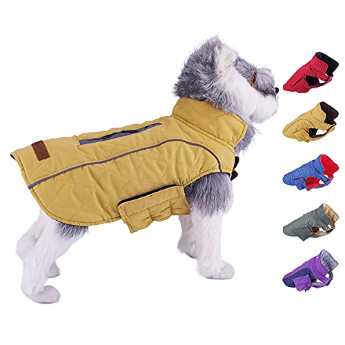 ThinkPet Dog Cold Weather Coats - Cozy Waterproof Windproof Reversible Winter Dog Jacket, Thick...