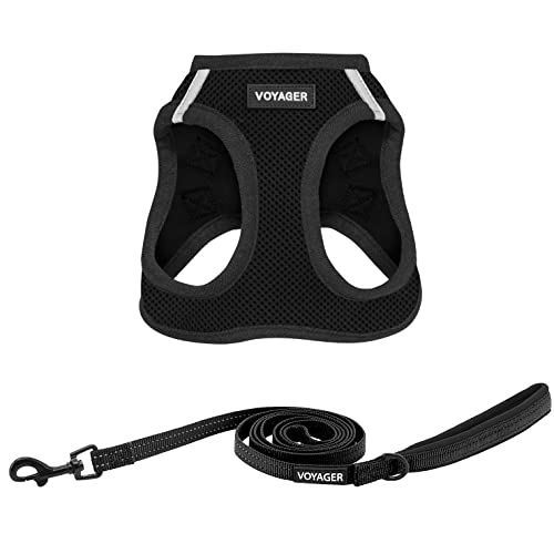 Voyager Step-In Air Dog Harness w/ Leash - All Weather Mesh Step in Vest Harness for Small and...