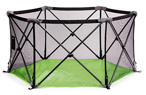 Summer Pop ‘n Play Portable Playard, Green - Lightweight Play Pen for Indoor and Outdoor Use -...