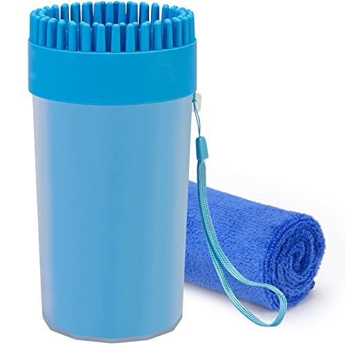 CHOOSEEN Dog Paw Cleaner Large Dog Cleaner 2 in 1 Dog Grooming Supplies Paw Cleaner for Dog Paw...