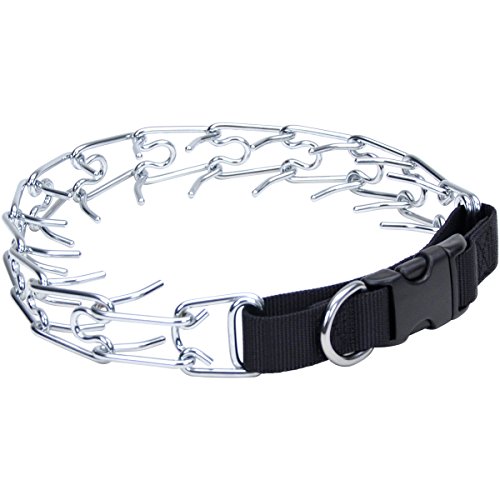 Coastal Pet Products 05592 BLK22 Titan Prong Dog Training Collar Neck Size Harnesses, Black/Chrome,...