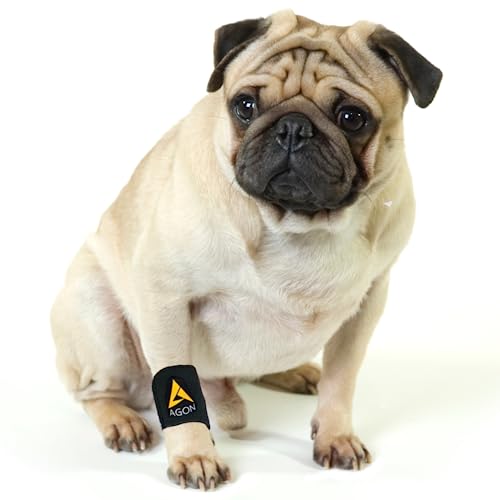 AGON® Dog Canine Front Leg Brace Paw Compression Wraps with Protects Wounds Brace Heals and...