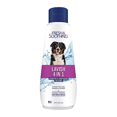 Naturel Promise Fresh & Soothing Lavish 4-in-1 Shampoo Plus Conditioner for Pets, 22oz - Formulated...