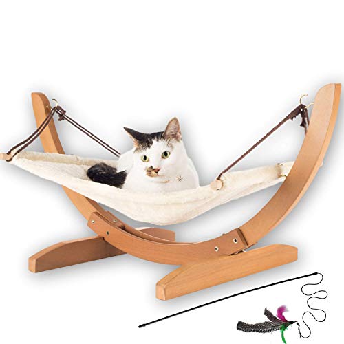 Vea pets Luxury Cat Hammock - Large Soft Plush Bed (24x16in) Holds Small-Medium Size Cat or Small...