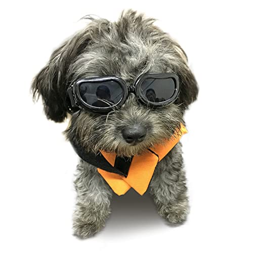 Enjoying Dog Sunglasses Small Breed Dogs Goggles UV Protection Eye Wear Windproof Anti-Fog Pet...