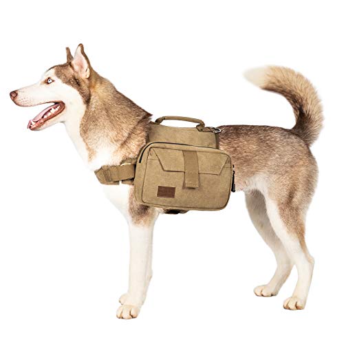 OneTigris Dog Pack Hound Travel Camping Hiking Backpack Saddle Bag Rucksack for Medium & Large Dog...
