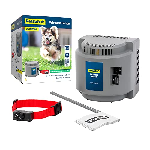 PetSafe Wireless Pet Fence - The Original Wireless Containment System - Covers up to 1/2 Acre for...