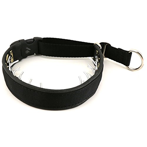 Keeper 1' Wide Collar Hidden Prong with snap - Black (20')
