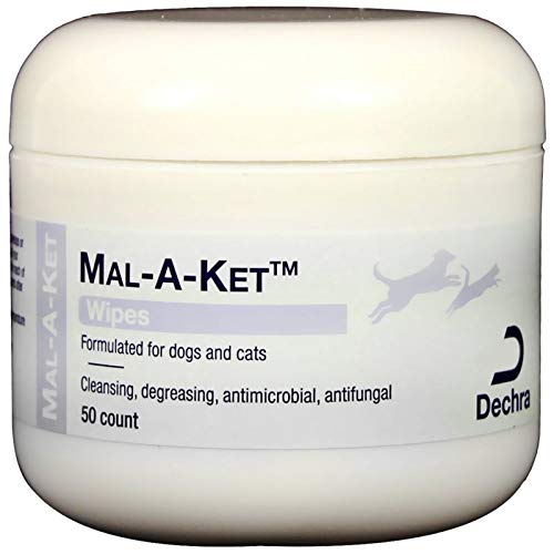 Mal-a-ket Wipes for Support Healthy Skin for Dogs, Cats 50ct by Dechra