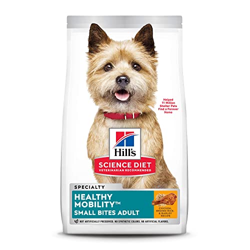 Hill's Science Diet Dry Dog Food, Adult, Healthy Mobility Small Bites, Chicken Meal, Brown Rice &...