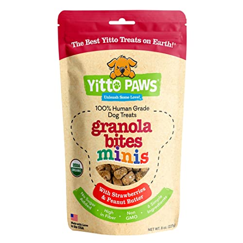 Yitto Paws Puppy Treats - Healthy Dog Training Treats , Organic All Natural Dog Biscuits for Small...
