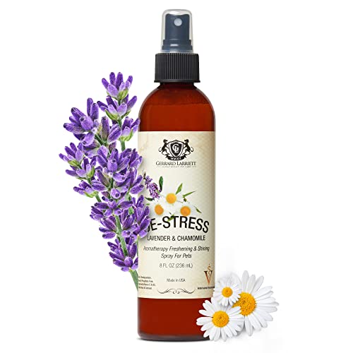 Lavender & Chamomile Aromatherapy Freshening & Shining Spray For Pets, Dog Grooming Spray & Pet Odor...