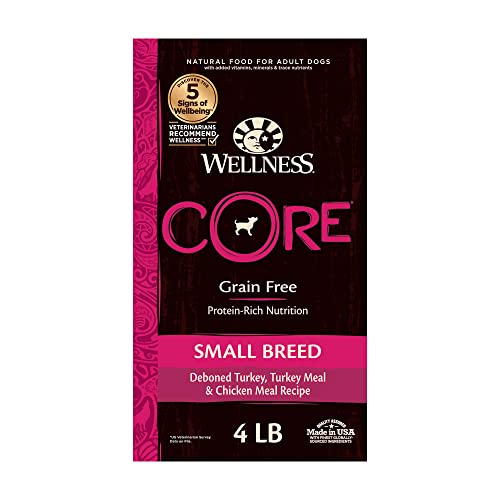 Wellness CORE Grain-Free High-Protein Small Breed Dry Dog Food, Natural Ingredients, Made in USA...