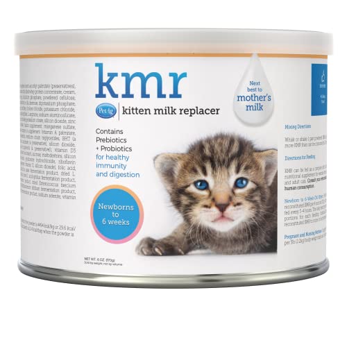 PetAg KMR Kitten Milk Replacer Powder - Prebiotics and Probiotics - Newborn to Six Weeks - Kitten...