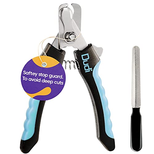 Dudi Large Pet, Dog & Cat Nail Clippers and Trimmers with Quick Safety Guard to Avoid Over-Cutting...