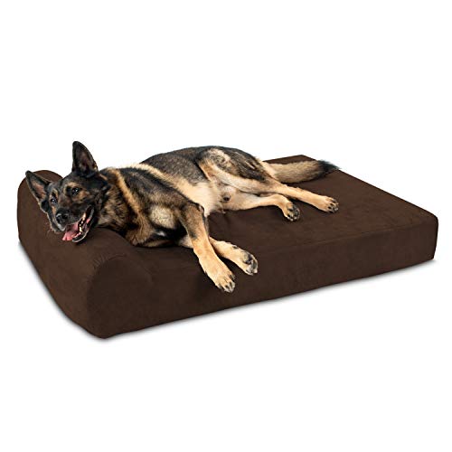 Big Barker 7' Orthopedic Dog Bed with Pillow-Top (Headrest Edition) | Dog Beds Made for Large, Extra...