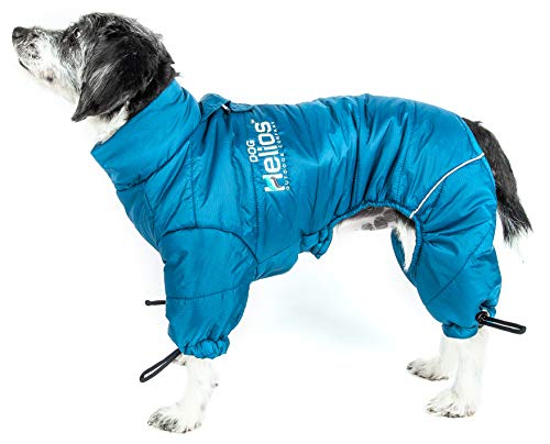 DOGHELIOS 'Thunder-Crackle' Full-Body Bodied Waded-Plush Adjustable and 3M Reflective Pet Dog Jacket...