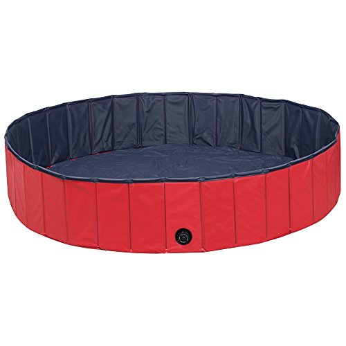 NACOCO Foldable Dog Pool Large Dog PVC Swimming Pool Cat Hard Plastic Water Pool Pet Outdoor...