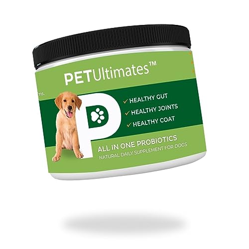Pet Ultimates Probiotics for Dogs – 22-Species Dog Probiotics for Dog Digestive Support & Dog...