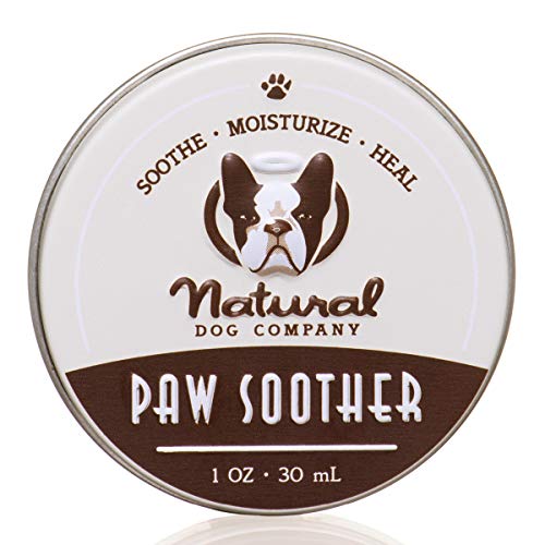 Natural Dog Company Paw Soother (1oz / 30mL Tin) | Natural, Organic, Healing Paw Balm for Pets |...