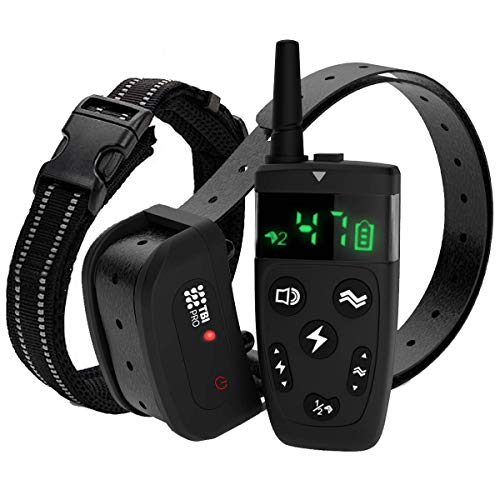 Upgraded 2020 Professional Dog Shock Training Collar with Remote - Long-Range 1600 feet, Shock,...