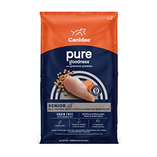 Canidae PURE Limited Ingredient Premium Senior Dry Dog Food, Chicken, Sweet Potato and Garbanzo Bean...