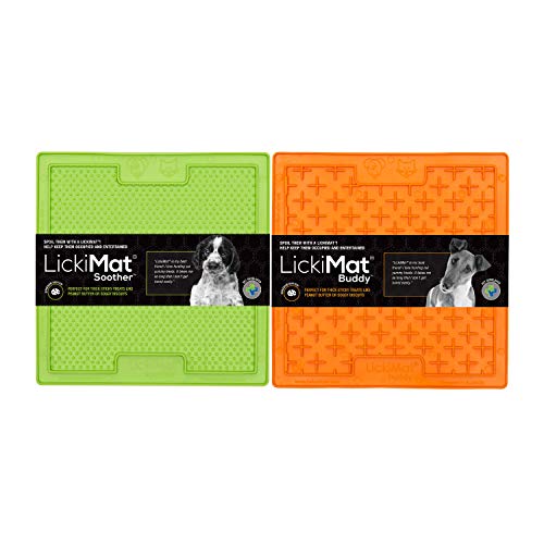Lickimat Slow Feeder for Dogs, Boredom & Anxiety Reducer; for Food, Treats, Yogurt, or Peanut...