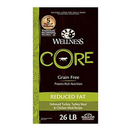 Wellness CORE Grain-Free High-Protein Dry Dog Food, Natural Ingredients, Made in USA with Real Meat,...
