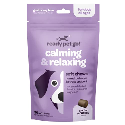 Calming Chews for Dogs | Dog Anxiety Relief Calming Chews with Chamomile & Ginger | Supports...