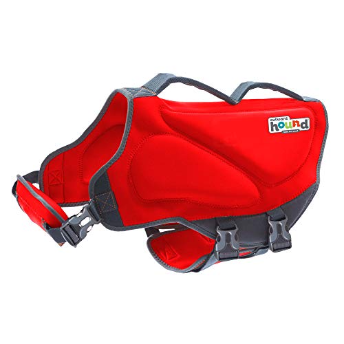 Outward Hound Dawson Swim Red Dog Life Jacket, Medium